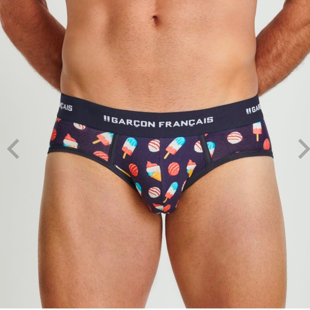 Garçon français French men, underwear ice cream glaces briefs